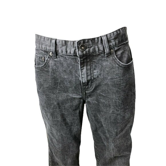 Madison Jeanswear Black Denim Jeans Trousers Womens 12 Pants Flared Distressed - Picture 2 of 10